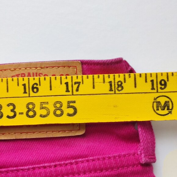 Levi's 414 classic straight jeans women's size 16W magenta - Picture 11 of 15